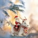 thumbnail image 1 of Decoración Del Festival de Santa Claus y El Dragón Blanco, Acrílico 2D, Decoración Del Hogar, Colgante Plano, 1 of 6