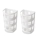 thumbnail image 4 of Cateissary Caja de almacenamiento de bandeja para bolsas de basura montada en la pared, soporte para bolsas de plástico multiusos, estante para Organizadores de utensilios de cocina blanco, 4 of 6