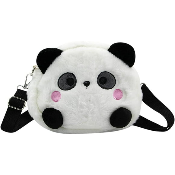 Bolso bandolera HUOGUO Lindo Panda de peluche con forma de aguacate para mujer