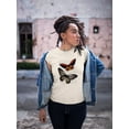 thumbnail image 2 of Vintage Butterflies T-Shirt Women -Fab Funky Designs, Female Medium, 2 of 4