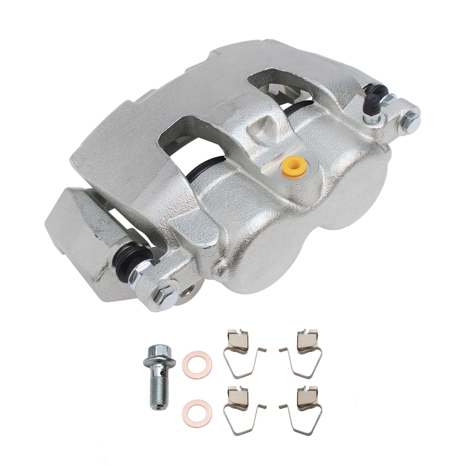 Detroit Axle - 2pc Front Brake Calipers for 06-08 Ram 1500, 05-08 Dodge Dakota, 06-09 Mitsubishi Raider, 2 Disc Brake Calipers 2006 2007 2008 Replacement