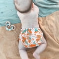 thumbnail image 3 of 3-piece set of newborn thin velvet diapers, reusable, adjustable, washable baby swimming diapers, 3 of 5