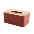 thumbnail image 2 of Funda para caja de pañuelos de cartón compuesto para mesa de centro de sala de estar – Soporte de plástico con tapa estilo cajón para escritorio de oficina, baño o mesita de noche, 2 of 6