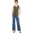 thumbnail image 2 of Time and Tru Women's Twist Front Sleeveless Top, Sizes XS-XXXL, 2 of 4