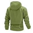 thumbnail image 3 of Daznico Winter Coats for Men,Reflective Hooded Casual Jacket Lightweight Windbreaker Outdoor Sports Lined Full Zip Up Coat for Daily Streetwear and Hiking,Size:M, 3 of 3