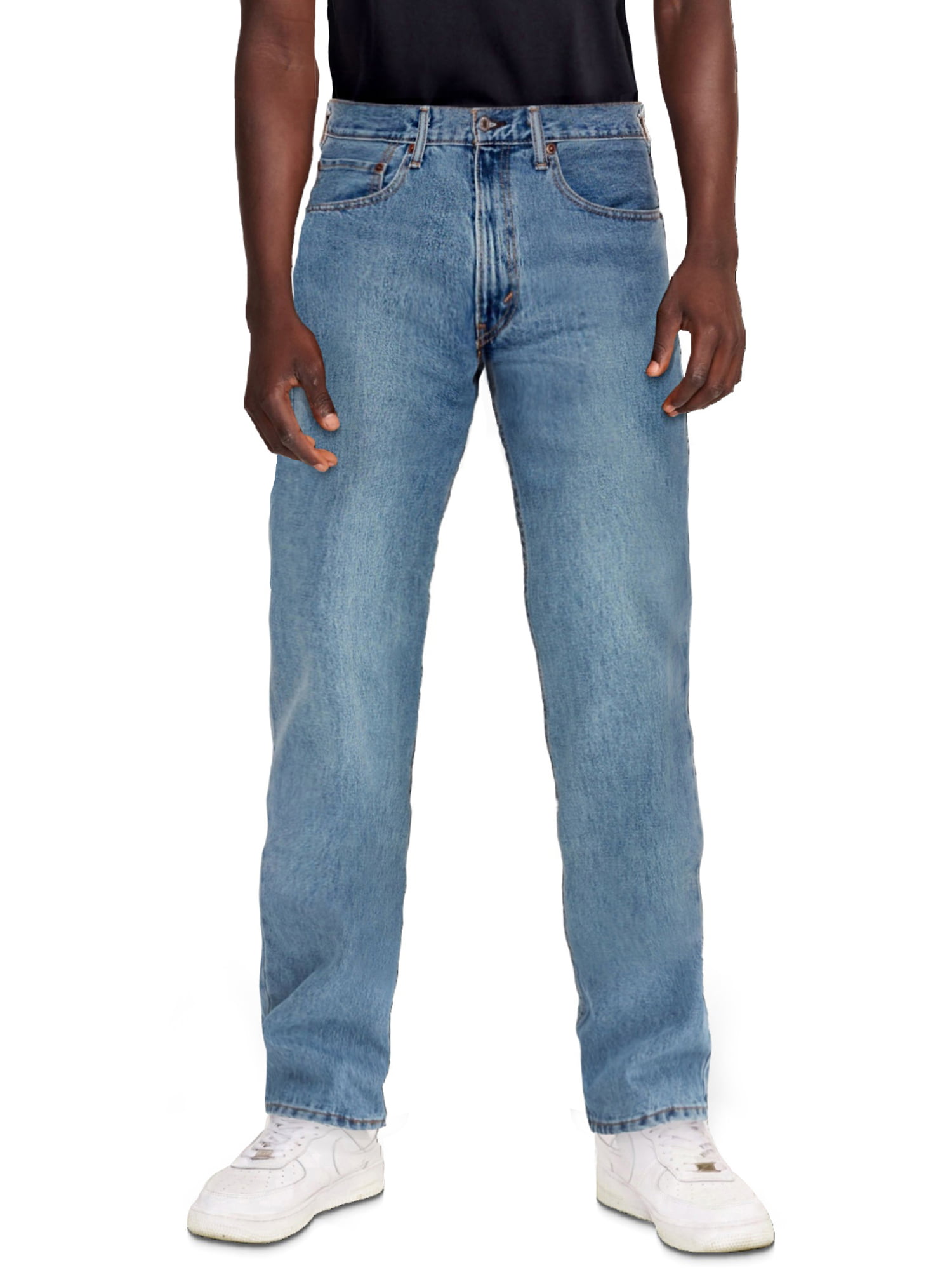 MOUTEN Men Regular Fit Mid Waisted Casual Stretch Print Holes Denim Jeans Pants