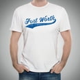 thumbnail image 5 of Fort Worth City Baseball Script Basic Cotton T-Shirt - 3X-Large - White, 5 of 6