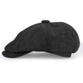 thumbnail image 2 of Baker Boy Hat 8 Panel Herringbone Tweed Gatsby Hat Ivy Irish, 2 of 5