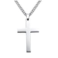 thumbnail image 1 of Stainless Steel Cross Pendant Necklace for Men, 1 of 5