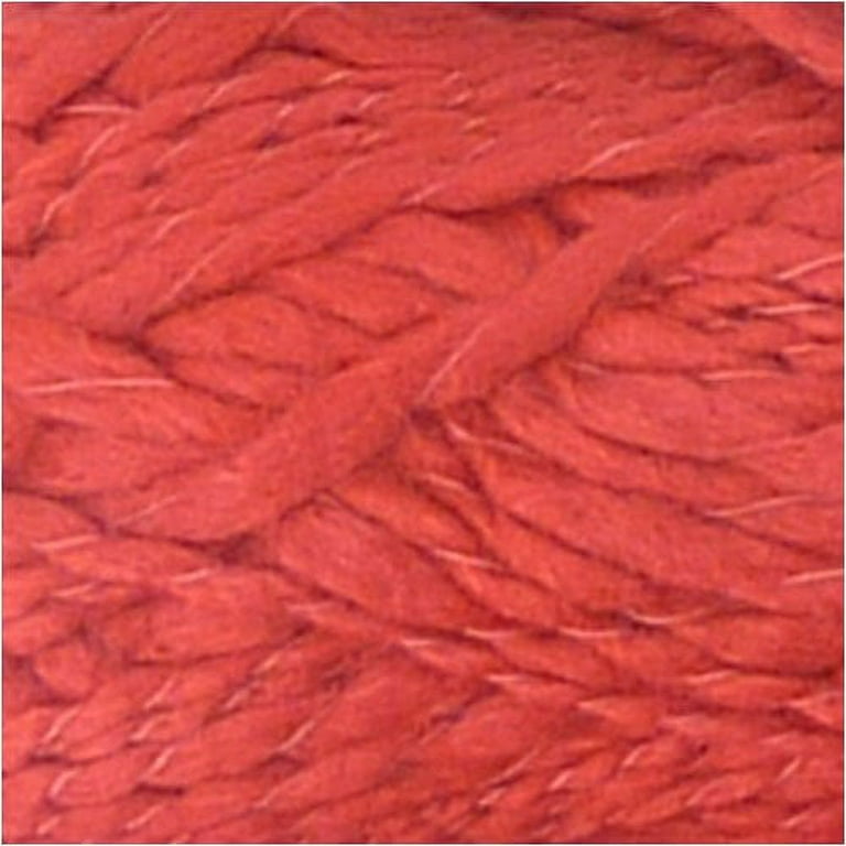 JubileeYarn Thick and Thin Yarn - Bamboo Chunky Weight - Scarlet - 2 Skeins