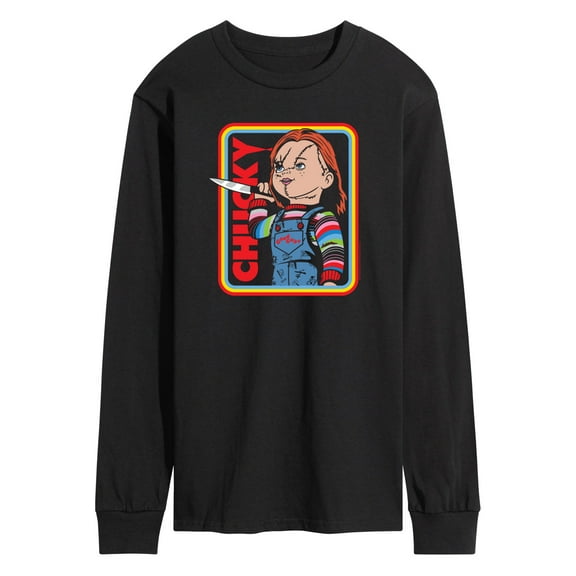 Chucky - Retro Chucky & Knife - Men's Long Sleeve T-Shirt