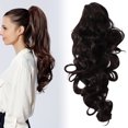 thumbnail image 4 of Long Curly Wavy  Tail, High Temperature Fiber Secure Extension Long Curly Ponytail Clip In Lightweight For Weddings, 4 of 7