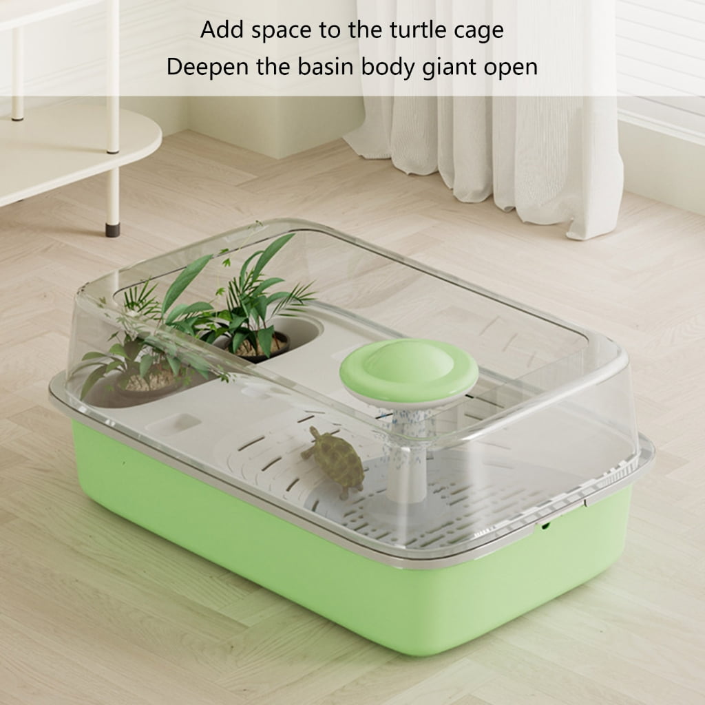 Separable Turtles Tanks Terrariums with Basking Platform Plastic Turtles Basin Box