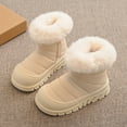 thumbnail image 2 of CAICJ98 Little Boys Girls Winter Boots Waterproof Outdoor Shoes Warm Ankle Booties with Slip Resistant Sole Snow Boots for Boys Girls (Toddler/Little Kid/Big Kid),6, 2 of 9