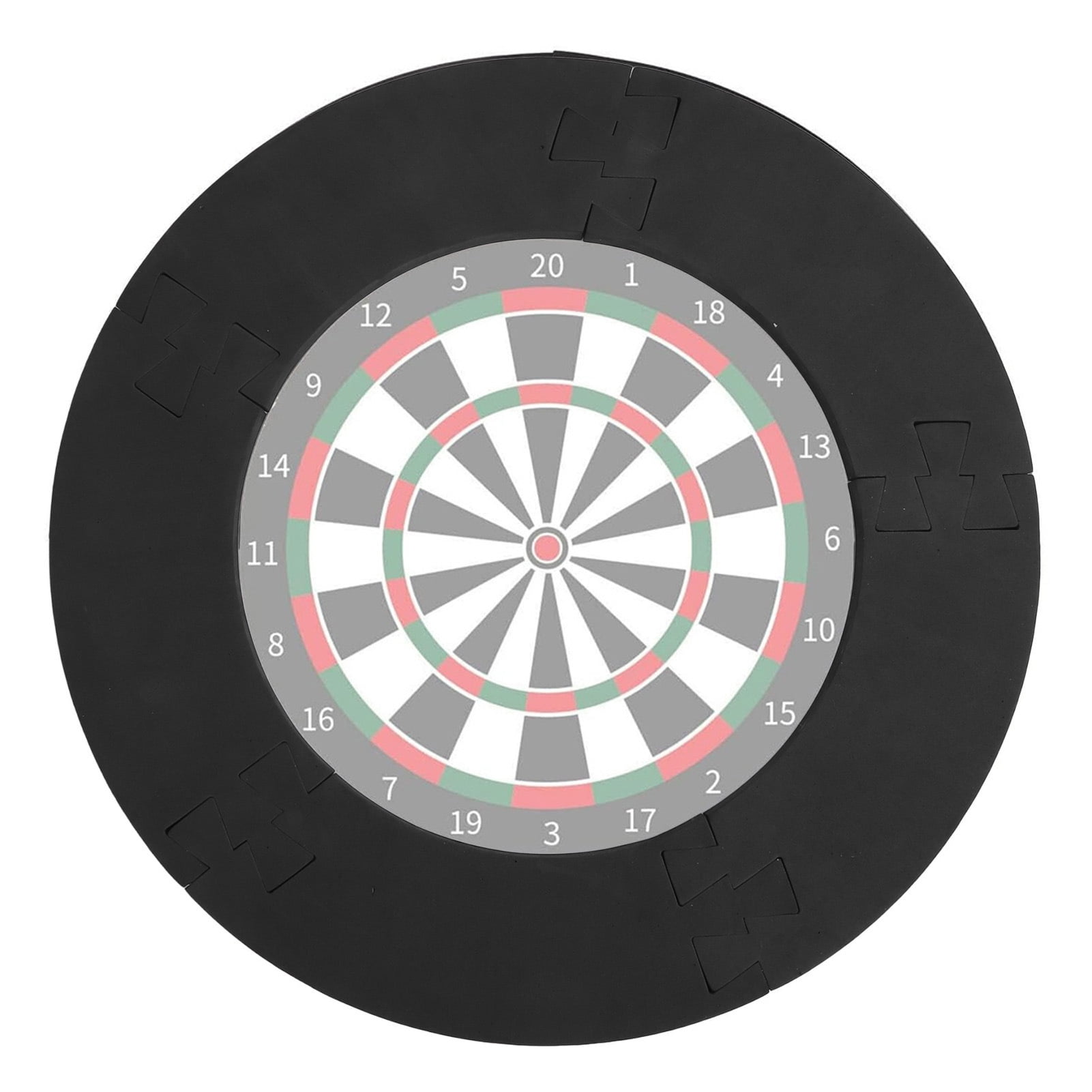 Pebbuoy Dartboard Protection Ring Wall Protector Board High Strength Removable Simple Installation Wall Surround Dart Backboard Black Ring