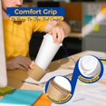 thumbnail image 4 of Fit Meal Prep 50 Pack 16 oz Disposable Coffee Cups with Lids, Sleeves, Leak-Proof To Go Coffee Cups with Lids, Durable Hot Paper Cups for H, 4 of 7