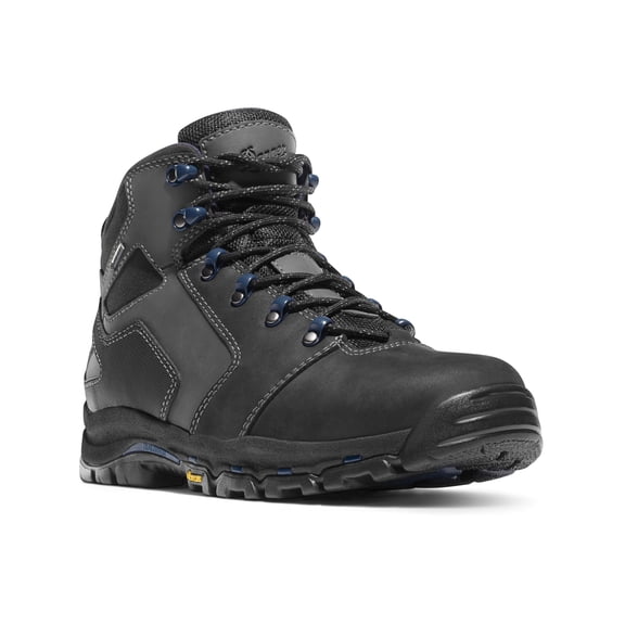 Danner Vicous 4.5in Non-Metallic Toe Boots, Black/Blue, 11.5D, 13864-11-5D
