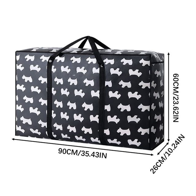 Sacs de Rangement Réutilisables Très Grands avec Poignées et Fermetures Éclair Robustes, Sac de Déménagement Lavable Ultra Résistant, Organisateur de Garde-Robe et sous le Lit pour Literie, Couverture
