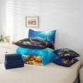 thumbnail image 4 of Erosebridal Sealife Starfish Bedding Sets Twin Size,Marine Animal Comforter Sets with Sheets,Sea Room Decorative,Reversible,Breathable,7pcs, 4 of 6