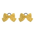 thumbnail image 1 of Bandeau Grand pour Cheveux, Pince à Ressort, Nœud Réglable, Multicolore, Sans Accroc, Porte-Queue, Épingles à Cheveux, Chouchous pour Filles, Jaune, 2Ensemble, 1 of 6