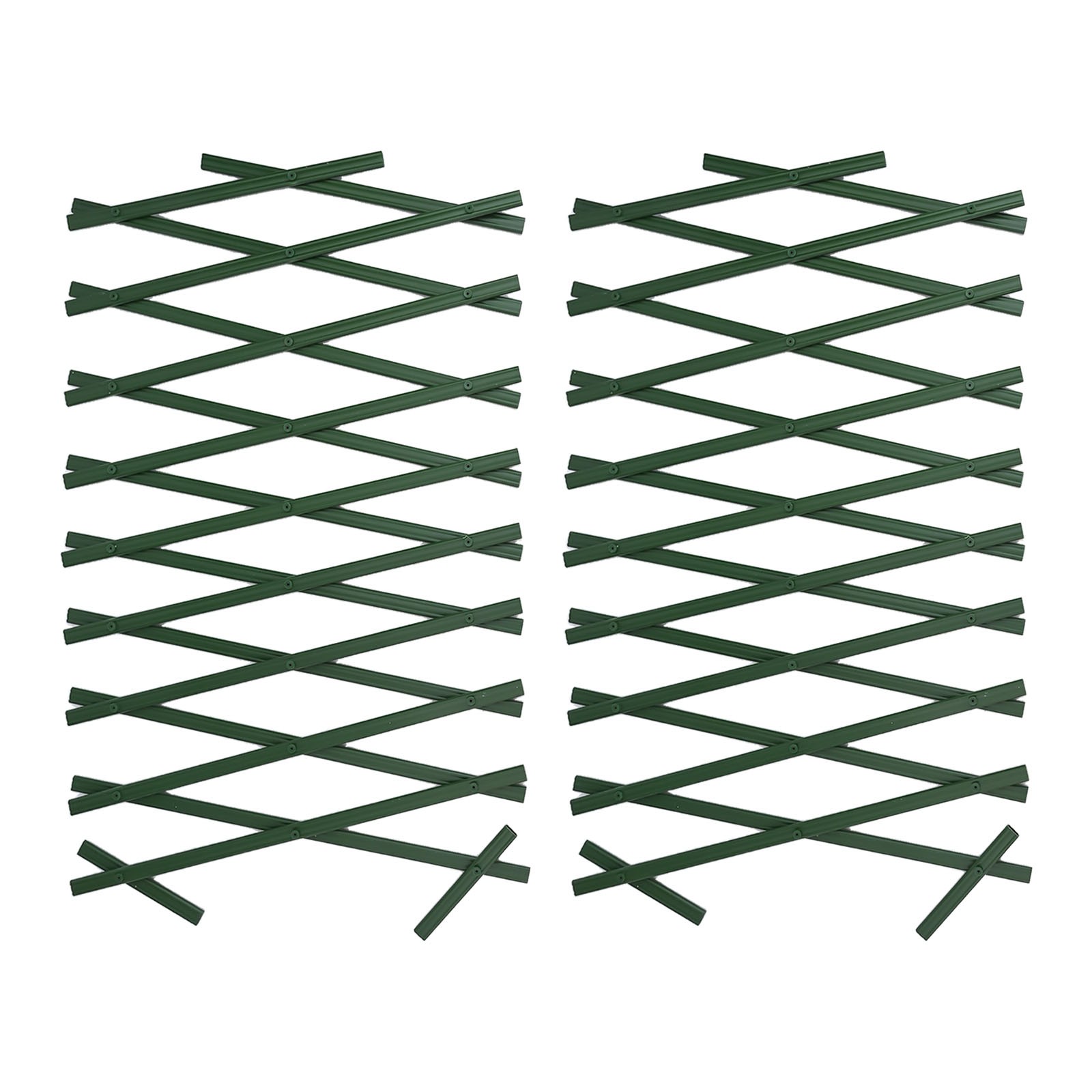 Treillis Mural Extensible Pour Plantes Grimpantes - 1,8 M X 30 Cm - PVC Vert, Pour Séparer Parterres Et Protéger Des Petits Animaux - 8