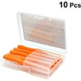 thumbnail image 2 of Interdental Brushes Between Teeth Cleaners Dental Cleaning Tool Portable Floss Pick 10pcs（Orange）, 2 of 5
