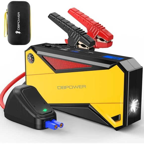 Brújula LCD Jump Starter DBPOWER Peak 1600 A, 1800 mAh