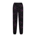 thumbnail image 5 of Plcasen Women Halloween Spider‑Web Print Drawstring Jogger Pants, Loose Casual Pants With Pockets, 5 of 5