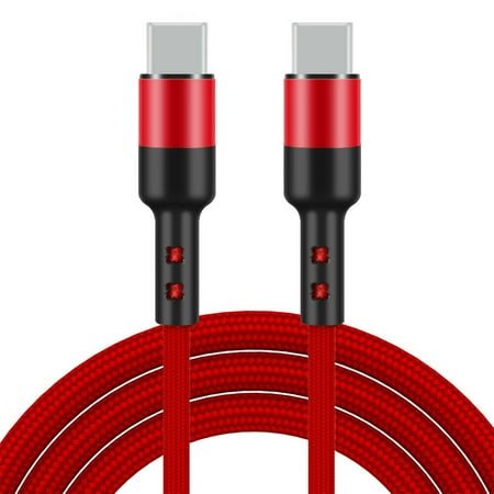 2 Pack 6FT Type-C to Type-C Cable Fast Charging Cable Data Sync Charger Cable Cord For Samsung Galaxy S10 S9 S9+ Galaxy S8 S8 Plus Nexus 5X 6P OnePlus 2 3 LG G5 G6 V20 HTC M10 Google Pixel XL(Red) price history on PriceWatchPro