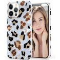 thumbnail image 1 of Compatible with iPhone 13 Pro Case for Women Girls, Leopard Cheetah Design Cute Soft Silicone Protective Phone Case for iPhone 13 Pro 6.1",Leopard, 1 of 7