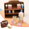 thumbnail image 2 of Clearance! Nomeni Desk Decor Dollhouse Accessories Mini Furniture Bookshelf Model Furnishings Toys Girls Play House Children's Gifts Home Decor Pink, 2 of 9