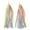 Pink Yellow, variant on 2pack Colorful Handlebar Tassels Bike Streamers Scooters Tassels Rainbow for Bicycles Decoration