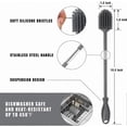 thumbnail image 4 of Silicone Bottle Cleaning Brush with Long Handle 31cm/12.5" for Baby Bottles Hydro Flask Glassware Perfect Smaller 1PC, 4 of 4