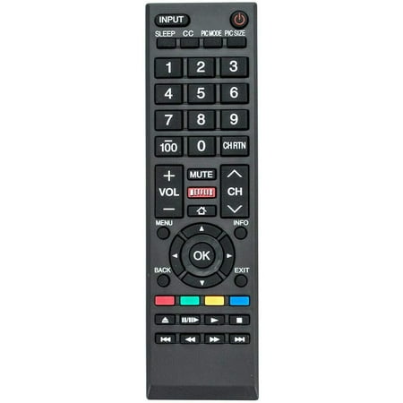 Replacement Remote for All Toshiba TVs, Fire TV, LCD, LED, Smart, and 4K TVs. No Programming Needed.