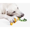 thumbnail image 3 of Chicle explosivo para perros con forma de huevo de dinosaurio amarillo, ideal para masticar en casa o en el coche., 3 of 5