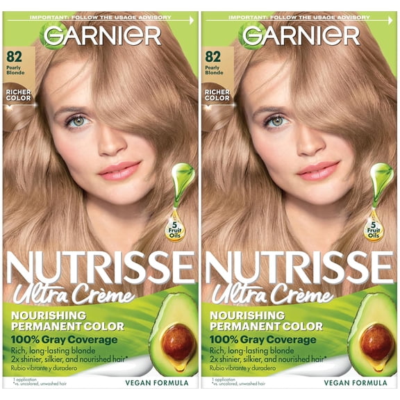 Garnier Nutrisse Nourishing Hair Color Creme 82 Champagne Blonde (Champagne Fizz) Kit