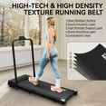 thumbnail image 3 of FlexWave 2-in-1 Foldable Treadmill，Compact Walking Pad，Under Desk Electric Treadmill，with Remote Control & Wheels, for Walking & Jogging，Home & Office, 3 of 5