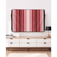 thumbnail image 3 of Minimalist Outdoor TV Cover 48 to 50 inch Red Gradient Stripes Country Farmhouse Waterproof Dustproof TV Covers for Outside with Zipper Remote Control Pocket Flat Screen Protectors, 3 of 7