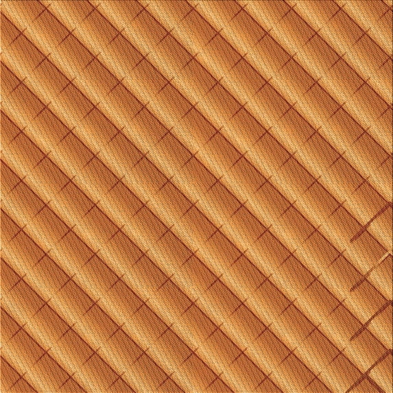 Ahgly Company Indoor Square Patterned Orange Red Orange Area Rugs, 8' Square