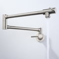 thumbnail image 2 of Wall Mounted Pot Filler with Double Handle in Brushed Nickel, 2 of 6
