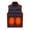 Blue, variant on Hot6sl Men's and Women's Heated Vest Zipper Double Control 9 Areas Heating Heating Waist Coat Electric Heating Warm Vest Jacket with Pockets
