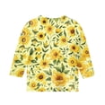 thumbnail image 6 of Cute Summer Tops for Girls Size 6-7 Soft Casual 3/4 Sleeve Crew Neck Girls Tops Funny Daisy Printed Tees Girls Fashion Tee Tops Multicolor 11-12 Years, 6 of 6