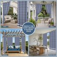 thumbnail image 5 of Farmhouse Navy Blue White Striped Outdoor Curtains for Patio Waterproof,Windproof Privacy Curtains with Weighted Bottom,Modern Stripes Outside Drapes for Picnic Garage Yard Cabana 54"x108" 1 Panel, 5 of 8