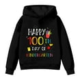 thumbnail image 5 of XAOFW Children's Hoodies Sweatshirts 100 Days Of School Print Fashionable Hoodie Everyday Relaxed Fit Pullover Long Sleeve Hooded Sweatshirt Stylish Comfortable Outdoor Activities Top, 5 of 7