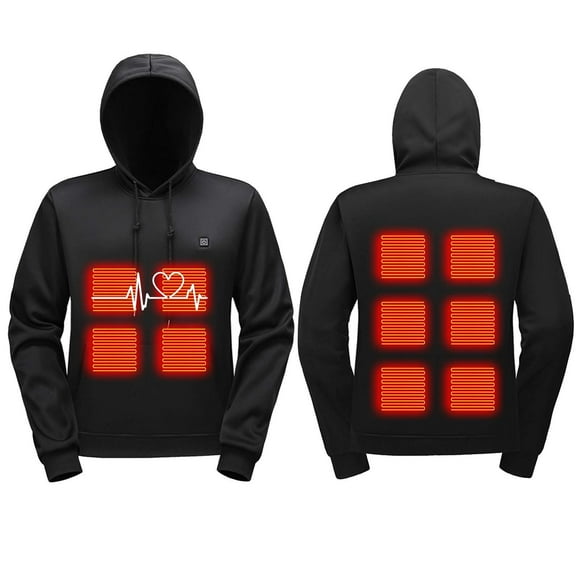 Heated Sweatshirt for Men ,Unisex Washable Heated Hoodie with USB Rechargeable Battery for Men and Women
