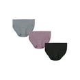 thumbnail image 6 of Hanes Women's Recycled Microfiber Modern Low Rise Brief 3-Pack Assorted 6, 6 of 6