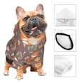 thumbnail image 3 of Fotbe Cute Little Fox Sudadera con Estampado para Perros Pequeños – Suéter con Capucha para Mascotas, Tela Suave de Forro Polar con Bolsillo-XX-Large, 3 of 7