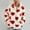 01 Red, variant on Weiqiqre Womens Jackets Button Down Cardigan Cute Heart Print V Neck Soft Cardigan Sweater Coat