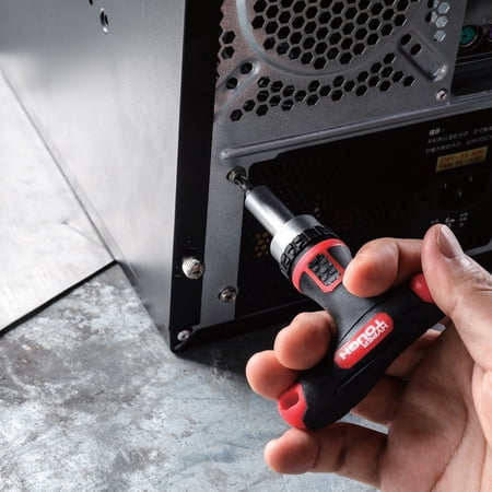 HYPER TOUGH 50-PIECE T-HANDLE DRIVER WITH BITS AND SOCKETS IN CLICK FIT CASE