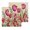 Pink, Red, variant on Burnt Orange Spring Floral Kitchen Dish Towels for Drying Dishes Set of 3, Summer Botanical Tulip Vintage Waffle Weave Microfiber Hand Tea Bathroom Towels Quick Dry & Absorbent Towel 15.7x23.6